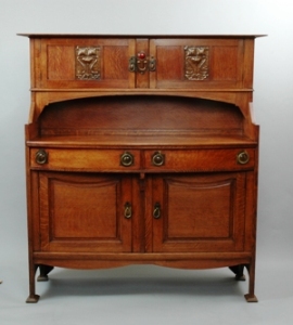 Sideboard featuring enamelled lock plate